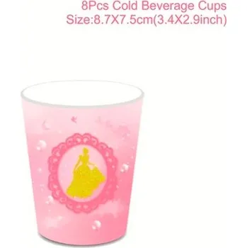 Dětský míč Unicorn (Jednorožci) Narozeninová party dekorace s motivem Jednorožec Varianta: 8ks kelímků