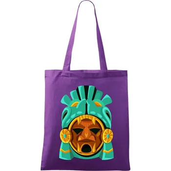 Mayové maska mátová - Taška bavlněná - 42 x 38 cm ( Fialová )
