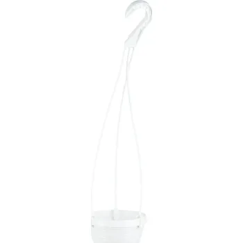 Květináč Nohel Květináč závěsný NOVO vrub pr.20cm bílý