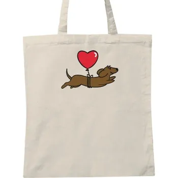 Nákupní taška Nákupní taška unisex s potiskem Jezevčík v letu