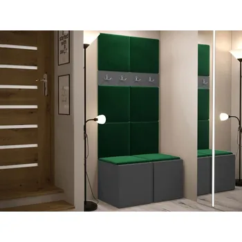 Nábytek Předsíň Tavasz IV, Barva: grafit, Barva látek:: Manila 35 MIRJAN 5903211116247