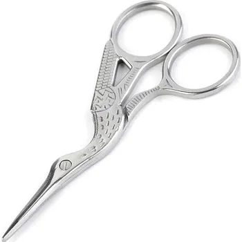 Nůžky vyšívací, 9 cm, čáp