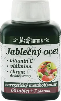 MedPharma Jablečný ocet + vláknina + vitamín C + chrom