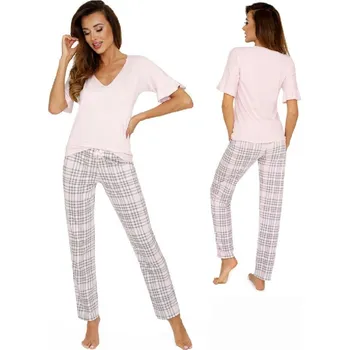 Dámské pyžamo DONNA Dámské pyžamo Donna LORETTA růžové - XL/42
