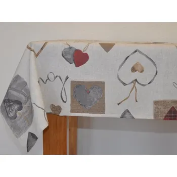 ubrus Axin Trading s.r.o. Ubrus 90x90 motiv srdce LOVE