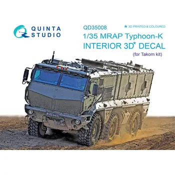 Plastikový model Quinta studio 1/35 MRAP Typhoon-K 3D-Print&col.Interior (TAKOM)