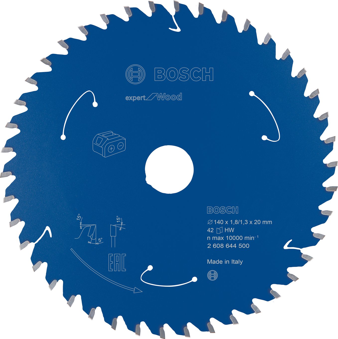 Pilový kotouč EXPERT Wood cordless, pro akumulátorové pily 140 x 20 x 1,8 mm, 42 zubů