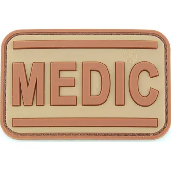 Nášivka JTG PVC 3D nášivka "MEDIC" - TAN