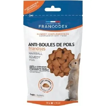 Krmivo pro hlodavce FRANCODEX Hairball Remedy králík 50 g