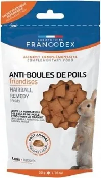 Krmivo pro hlodavce FRANCODEX Hairball Remedy králík 50 g