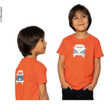Dívčí oblečení VW Collection Tričko dětské VW Bulli Červená 92 - 98