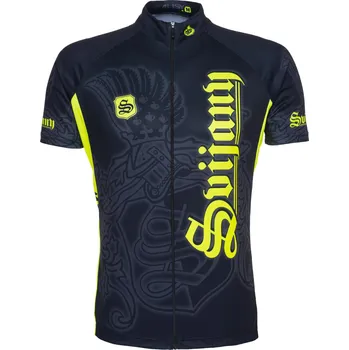 Cyklistická bunda Cyklistický dres pánský Barva: černožlutá, Velikost: M