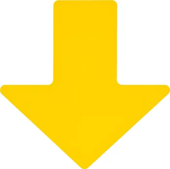 Kancelář Žlutá extrémně odolná šipka, 10 cm – XP 150