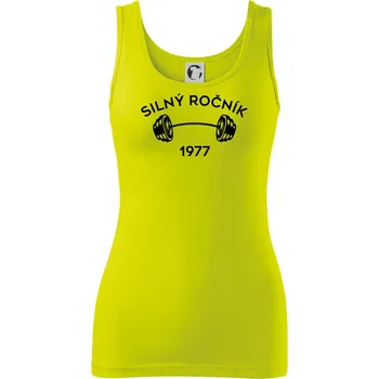 Silný ročník - Letopočet 1977 - Dámské tílko - L ( Limetková )