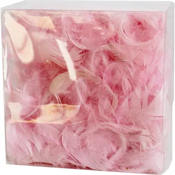 Velikonoční dekorace Peříčka 10g baby pink (539844)