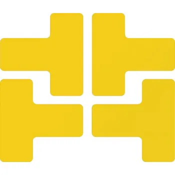 Kancelář Žlutá extrémně odolná značka – T, 5 × 13 cm – XP 150