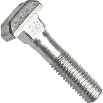 Šroub Din 186b, šroub s t-hlavou a čtyřhranem, ocel 4.6, bez povrchové úpravy, m12x120 mm