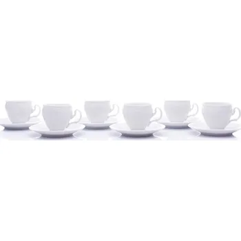 Šálky a podšálky, český porcelán, Bernadotte, 240 ml, 6 ks, Thun 1794