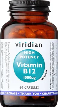 viridian High Potency Vitamin B12 1000 ug 60 cps.