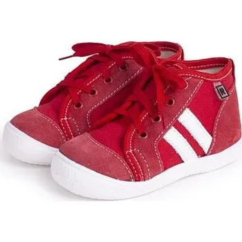 Dívčí tenisky Vlnka Dětské kožené tenisky Koko červená velikost obuv dětské 19