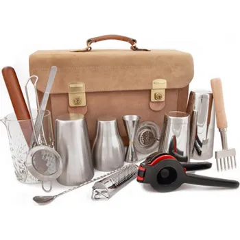 Shaker Barmanská sada nerez v brašně