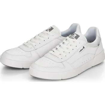 Pánské tenisky RIEKER - REVOLUTION Pánské kožené tenisky 07101-80 Rieker-R bílé Barva: weiss, Velikost: 47