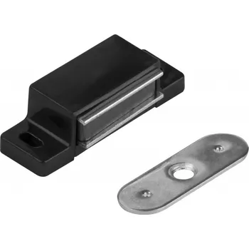 Walteco Nábytkový magnet, nosnost 3-4kg, černý, 2 ks