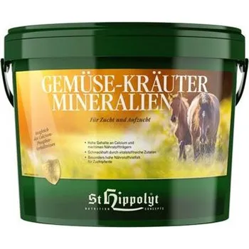 Pro koně ST HIPPOLYT - Gemüse Kräuter Mineralien - Rostlinné a bylinné minerály bez obsahu obilovin množství 10 kg