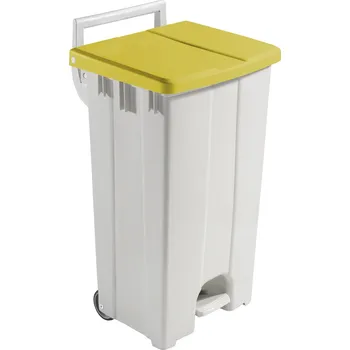 Odpadkový koš Odpadkový koš Derby XXL, 45 l + 45 l - žluté&nbsp;víko