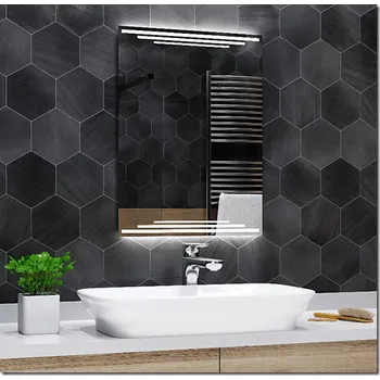 Zrcadlo Koupelnové zrcadlo s LED podsvícením BIRMA šířka: 40 cm, výška: 90 cm