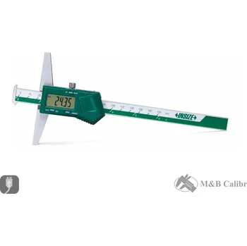 Posuvné měřítko Digitální hloubkoměr 1000/0,01 mm se dvěma nosy, můstek 200 mm INSIZE