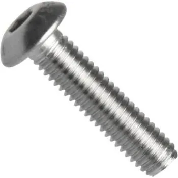 Spojovací materiál Iso 7380-1, šroub se zaoblenou hlavou "button", vnitřní šestihran inb, ocel, pevnostní třída 10.9, m6x20 mm