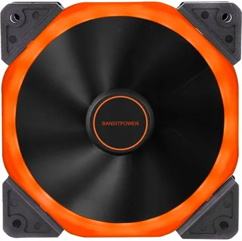 PC ventilátor SilentiumPC Bandit PC ventilátor 120mm, HALO DUAL RING LED, 4+3 pin Barva: oranžová