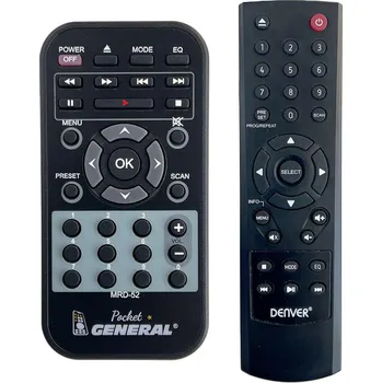 Dálkový ovladač General DENVER MRD-52 - dálkový ovladač duplikát