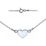 NUBIS® Stříbrný náramek se srdcem Crystals from Swarovski® Powder Blue - NB-0201-PB