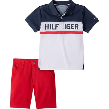 Kojenecká souprava Tommy Hilfiger polo tričko s kraťasy 12 m