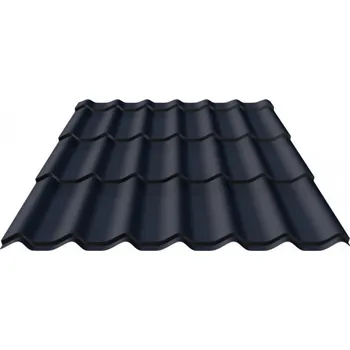 plechová krytina Blachotrapez Kingas Plus 350 Polyester Standard RAL 1195 x 0,5 mm RAL 7016 antracitová šedá 1 m²