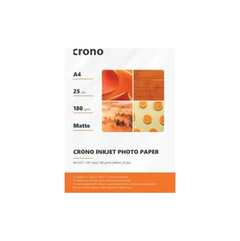 Fotopapír Crono PHPM4A, fotopapír matný, A4, 180g, 25ks