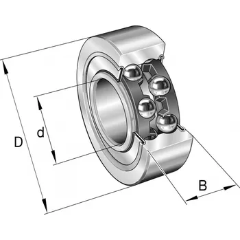3200-2RS TN CODEX Kuličkové ložisko s kosoúhlým stykem