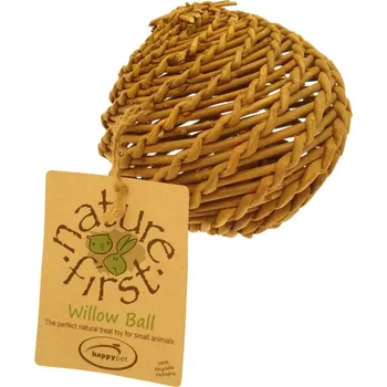 Hračka hlod. přírodní proutí pletená koule NatureFirst 13cm