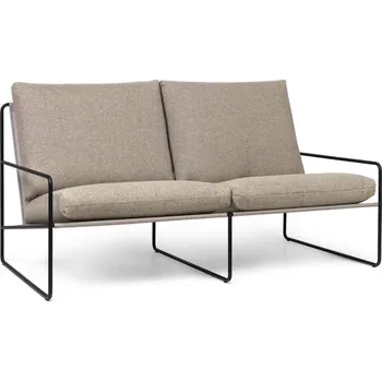 Zahradní pohovka Ferm Living Outdorová sofa Desert Dolce 2-seater, black/dark sand