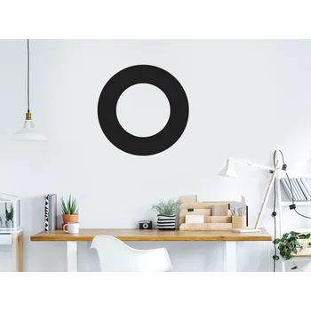 Samolepící dekorace Piškvorky kolečko samolepka na zeď 75 x 75 cm