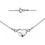 NUBIS® Stříbrný náramek se srdcem Crystals from Swarovski® Crystal - NB-0201-CR