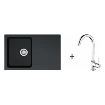Granitový dřez Franke Set T96 OID 611-78 černá+FP 9000.031