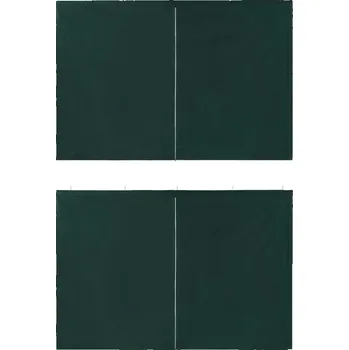 Zahradní altán vidaXL Boční stěna k party stanu 2 ks se zipem PE zelená