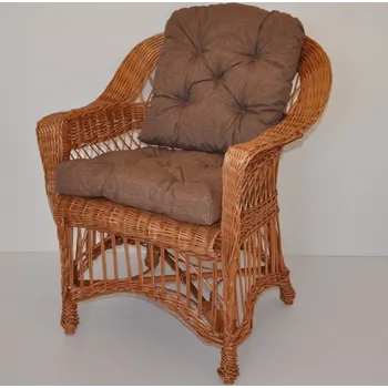 Zahrada Axin Trading s.r.o. Křeslo Weigier přírodní - polstr hnědý melír