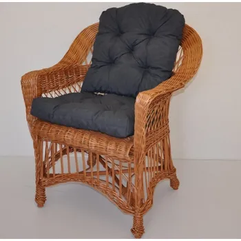 Zahrada Axin Trading s.r.o. Křeslo Weigier přírodní - polstr tmavě šedý melír
