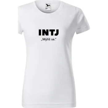Dámské tričko Dámské tričko - INTJ-Mýlíš se Barva: Bílá, Velikost: 3XL