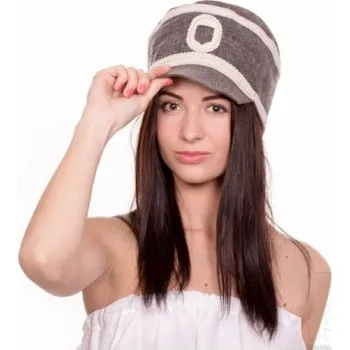 EVEI Čepice do sauny Výpravčí 100% vlna, šedá