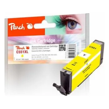PEACH kompatibilní cartridge Canon CLI-551Y, yellow, 8,5 ml